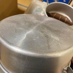 昭和レトロ　蒸し器　蒸し鍋　サンキョーアルミニウム　一段　直径24cmの画像