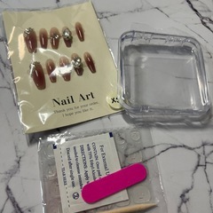 海外のハンドメイドネイルチップxsサイズの画像