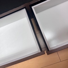 【お取引中】収納付きダブルベッド フレームの画像