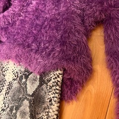 暖かシャギーニットの画像