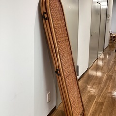 ラタンパーティション【町田市再生家具】　252602の画像