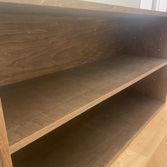 木製可動棚　ダークウッドの画像