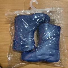 長靴　キッズ　19センチ　ネイビー　ブーツの画像