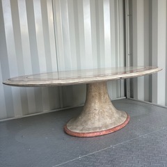 【配送可】楕円形ダイニングテーブル（140×90cm） の画像