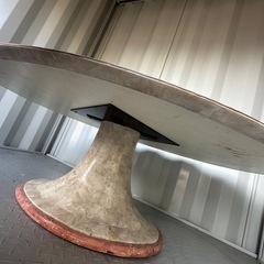 【配送可】楕円形ダイニングテーブル（140×90cm） の画像