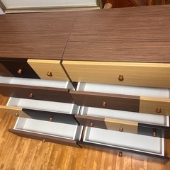 ニトリ ローチェスト×2の画像