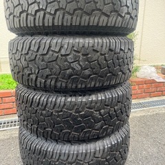 超美品RAYS 17インチ ホイールセット YOKOHAMAタイヤ　ロックナットの画像