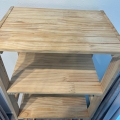 【無料】ニトリ　パインラック　2段　の画像