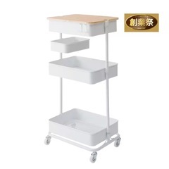 ニトリ　キッチンワゴン　トロリ　カスタム済みの画像