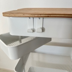 ニトリ　キッチンワゴン　トロリ　カスタム済みの画像