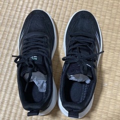メンズ25cm スポーツシューズ ブラックの画像