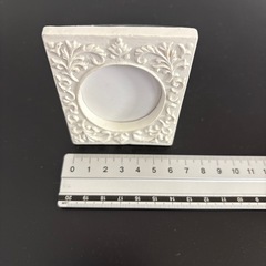 ミニフォトフレーム　白の画像