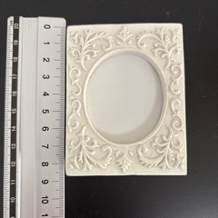 ミニフォトフレーム　白の画像