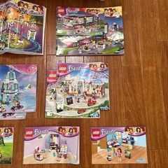 レゴ LEGOアナ雪お城Friends遊園地 赤いバケツ パーツ多数ケース入 　の画像