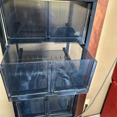 【受渡し予定者様有り】無料 8段のキャビネット 収納ケース CDなどのケースの画像