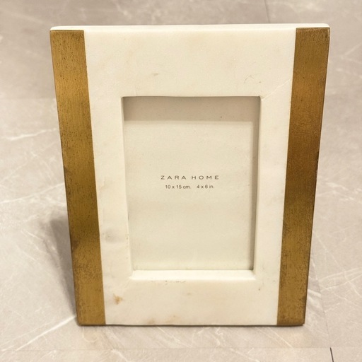 ZARA大理石　ゴールド　写真立て ZARAHOME大理石 ゴールド 写真立て