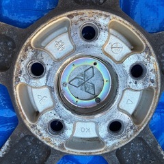 パジェロミニ用三菱純正アルミホイール４本組の画像