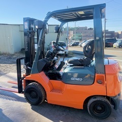 トヨタ　フォークリフト　7FGL10 ガソリン　1000kg　マニュアル　　使用時間少ない1596時間　全国陸送可　下取OKの画像