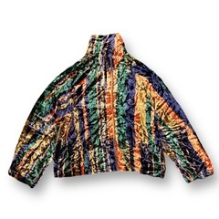 新品 定価59400円 SHINYA KOZUKA CHAMELEON WITH DYEING (MULTI) SHINYAKOZUKA シンヤコヅカ ベロア マルチカラー ハイネック タートルネック プルオーバーシャツ 2302SK85D　MULTIの画像