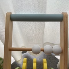 ニチガン おさんぽpipi 木製手押し車 カタカタ ひよこ 新品の画像