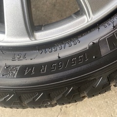 軽自動車 スタッドレス アルミホイール4本の画像