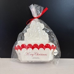 クリスマスラッピングのミニタオルの画像