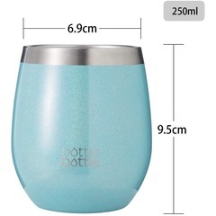 タンブラー ステンレス 250ml ふた付き 保温 bottlebottleの画像
