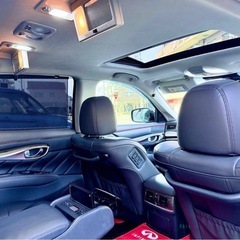 日産 シーマ サンルーフ付き WORK製21インチアルミホイール TEIN車高調の画像