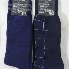 ☆内側クッション パイル編み メンズ 靴下 ソックス ２足セット【未使用】の画像