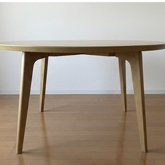 ベルメゾン　集える円形ダイニングテーブル ＜直径約110cm＞＜4人用＞の画像