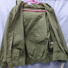 ( E-97 )GU ジーユー ジップアップパーカー NT＋E グリーン Lサイズ メンズ MEN 311-353283 未使用 長期保管品の画像