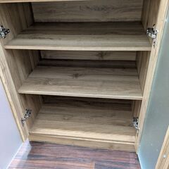 キッチンボード ナチュラル 幅90×高さ89×奥行39.5cmの画像