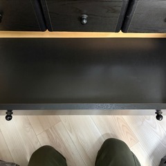 【美品】木製チェスト　黒色の画像