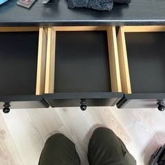 【美品】木製チェスト　黒色の画像