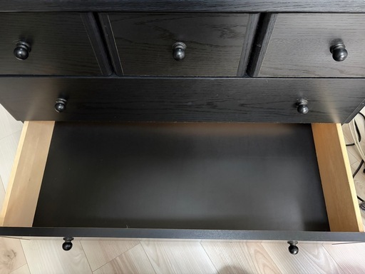 【美品】木製チェスト　黒色