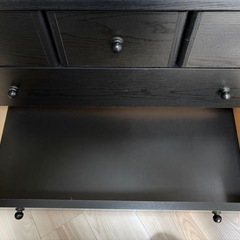 【美品】木製チェスト　黒色の画像