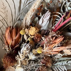 ドライフラワー　スワッグの画像