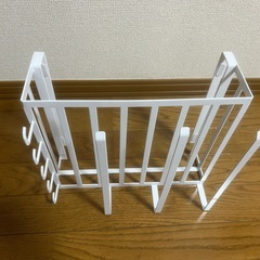 山崎実業 戸棚下多機能ラック タワー タワー ホワイト 2845の画像