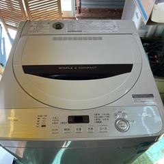 シャープ 洗濯機 ES-GE5B 5.5kgの画像