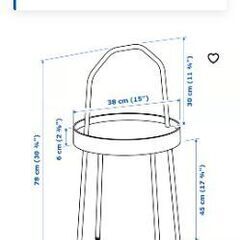 イケア サイドテーブルの画像