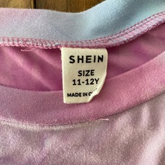 〈SHEIN〉ピンク長袖シャツ11-12Yの画像