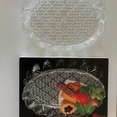 ガラス製フルーツ盛り大皿の画像