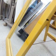 【恵庭】☆中古品☆ニトリ スタンドミラー  姿見 全身鏡 ミラー 木製 PayPay支払いOK！の画像