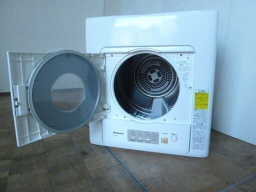 【中古】パナソニック 除湿形 電気 衣類乾燥機 NH-D603 乾燥容量 6.0kg ステンレスドラム ツイン2温風 除菌 ホワイト 難有 動作問題無