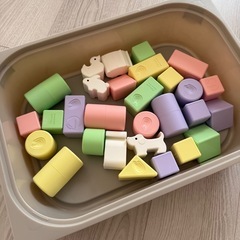 お米のおもちゃ 積み木の画像