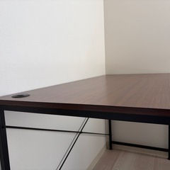 【美品】パソコンデスク　ブラウンの画像