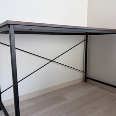 【美品】パソコンデスク　ブラウンの画像