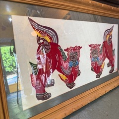 琉球本紅型伝統工芸品 シーサーの画像