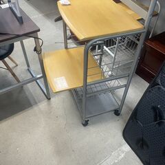 リサイクルショップどりーむ天保山店　No4692  キッチンラック　キャスター付き　コンセント付き　キッチン収納　の画像