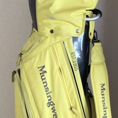 Munsing Wearマンシングウェア ゴルフバッグ イエロー 黄色の画像
